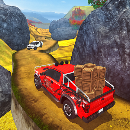 Mountain Hill Car Driving 3D Image
