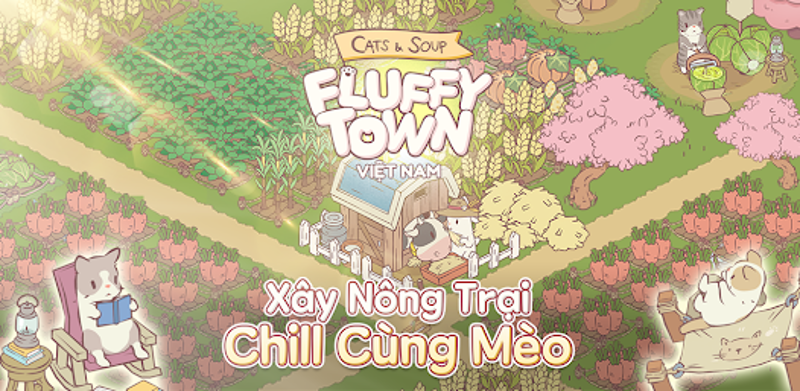 Cats&Soup:Fluffy Town Việt Nam screenshot