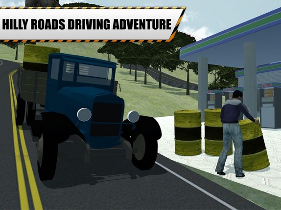 Hill Climbing Petrol Truck – Drive cargo lorry in this driving simulator game screenshot