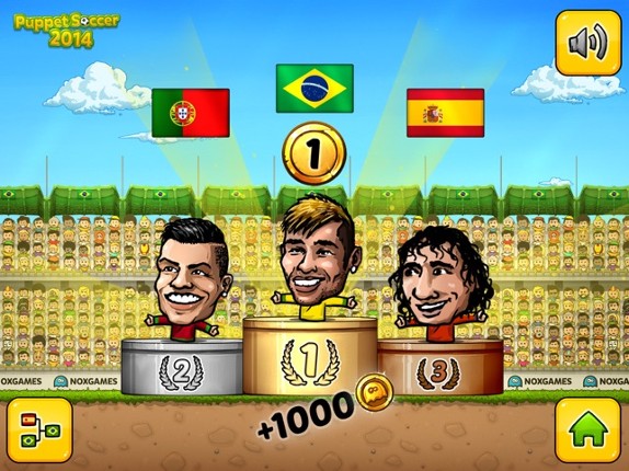 Puppet Soccer 2014 - Football championship in big head Marionette World screenshot