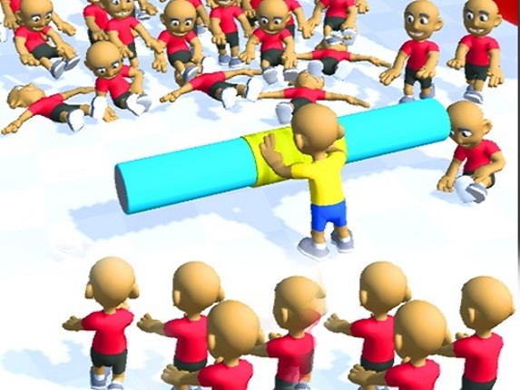 Push the Crazy Crowd : Stickman Clash 3D Game Cover