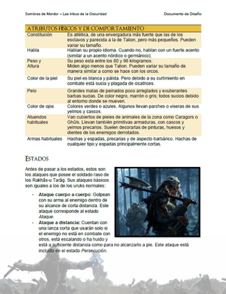 Shadows of Mordor - GDD - Enemies Image