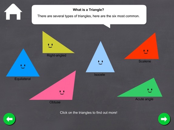 Triangles - Math games screenshot