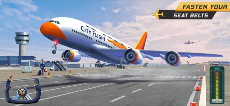 Airplane Pilot Flight: 3D Game Image