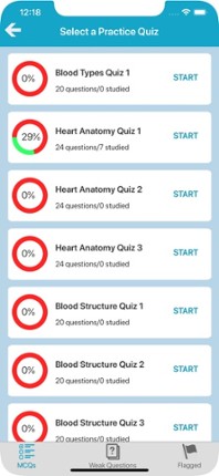 Cardiovascular System Quizzes screenshot