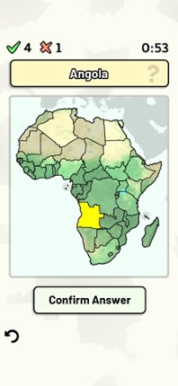 Countries of Africa Quiz screenshot