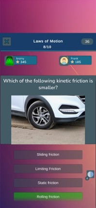 Physics Knowledge Quiz screenshot