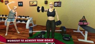 Virtual Gym Girl Fitness Yoga Image