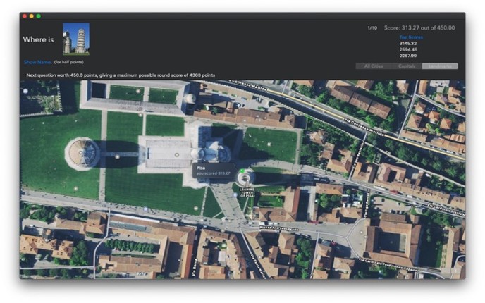 WhereInTheWorld screenshot