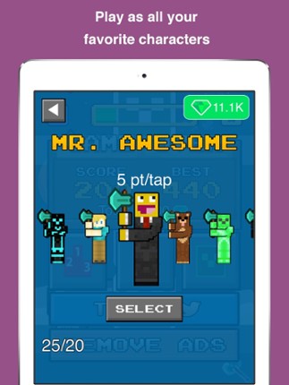 Creep Smash- Free 3D Arcade Style Skins Pocket Mini Game screenshot