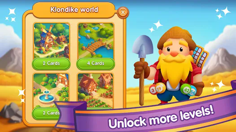 Bingo Card Klondike Adventures Image