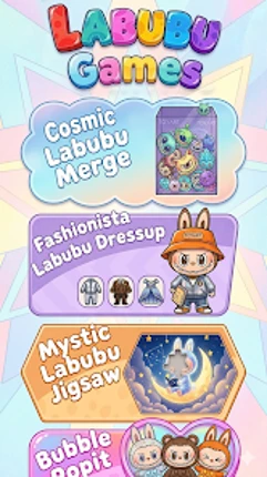 Labubu Games: Dress up & Merge screenshot