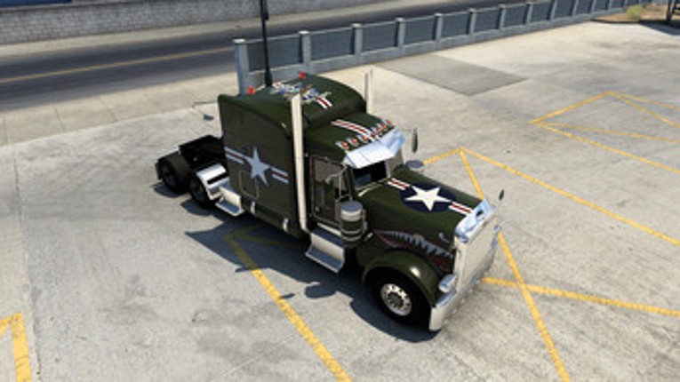 Air Squadron Flying Tigers Green paint scheme for American Truck Simulator screenshot