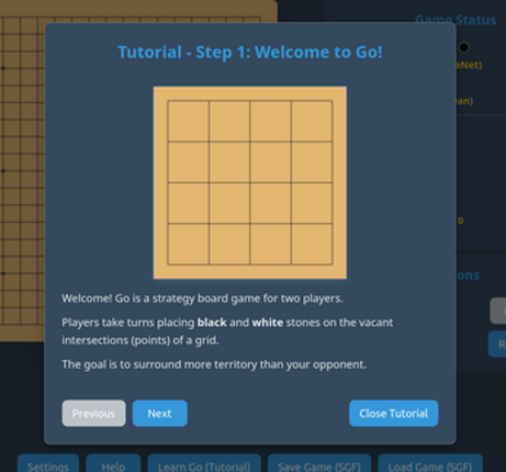 Go Game Online with KataNet AI screenshot
