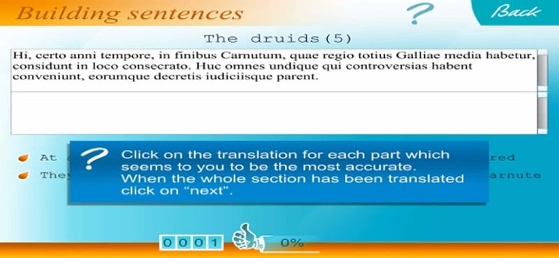 Latin Learn &amp; Revise Level 2 screenshot