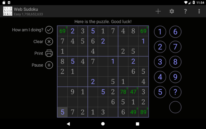 Web Sudoku Image