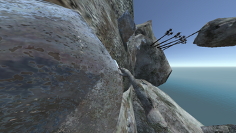 Climbing Up A Goshdarned Mountain With One Goshdarned Hand Image