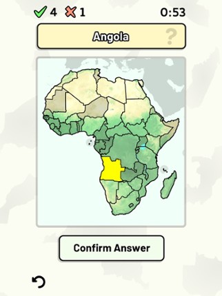Countries of Africa Quiz screenshot