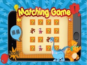 Dinosaur matching remember game preschool matching Image