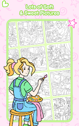 Cozy Girl Life: Coloring Book screenshot