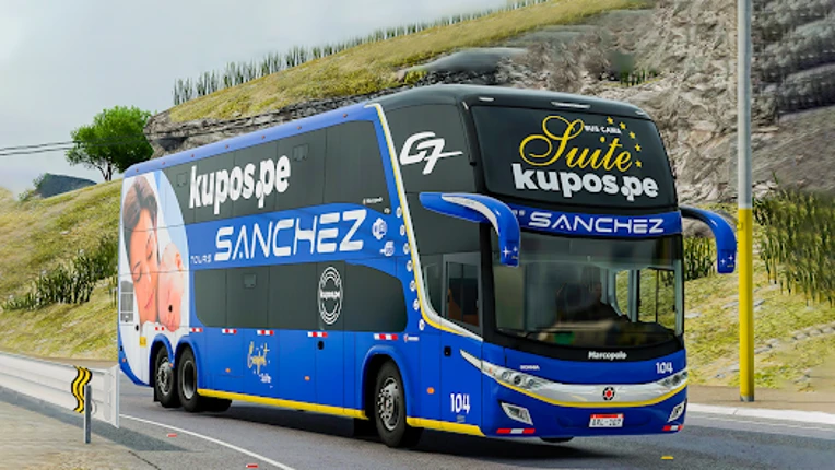 US Highway Bus drive 3D Game screenshot