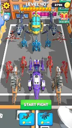 Vehicle Dinosaur Clash Battle Image