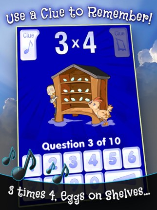 HappyMath Multiplication Facts screenshot