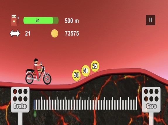 Hill racing car - Crazy game screenshot