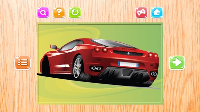 Super Car Puzzle Game Vehicle Jigsaw for kids screenshot