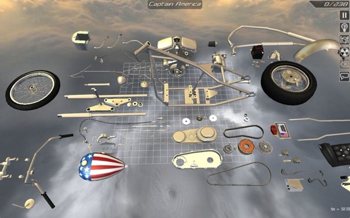 Bike Disassembly 3D Image