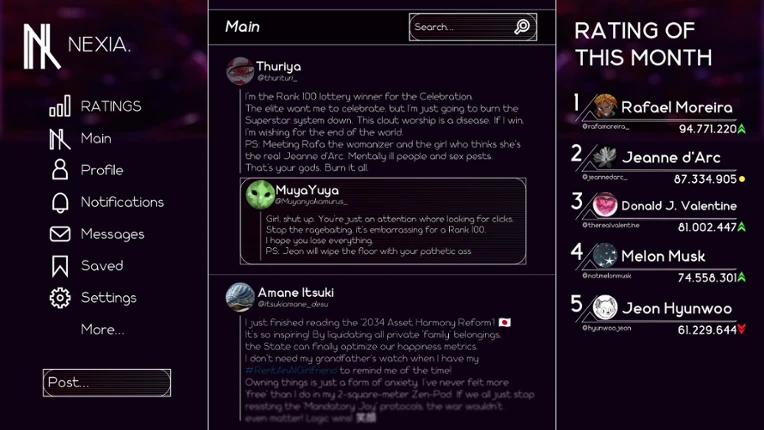 DEAD INTERNET THEORY: SUPERSTARS screenshot