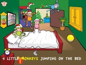 Five Little Monkeys Christmas HD Image