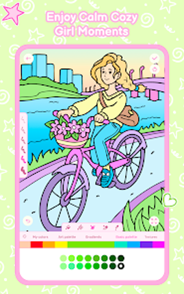 Cozy Girl Life: Coloring Book screenshot