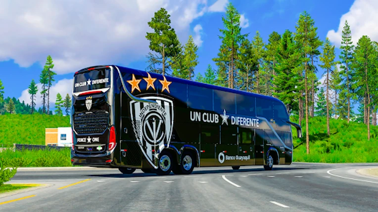 US Highway Bus drive 3D Game screenshot