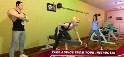 Virtual Gym Girl Fitness Yoga Image