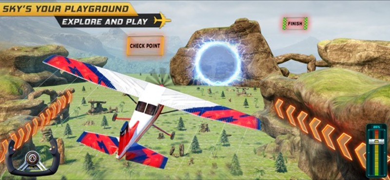 Airplane Pilot Flight: 3D Game screenshot
