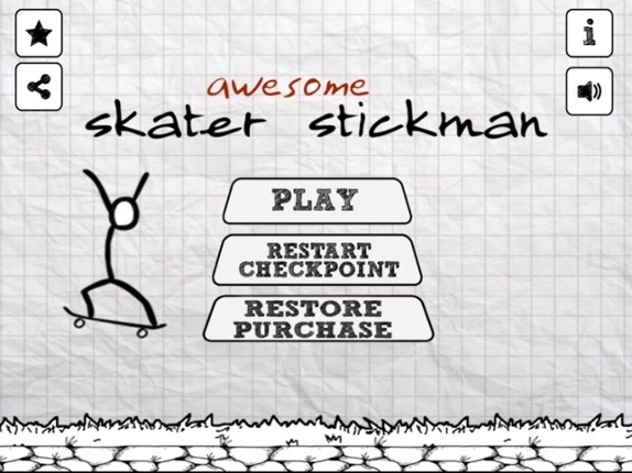 Awesome Skater Stickman Image