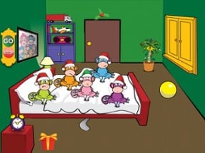 Five Little Monkeys Christmas HD Image