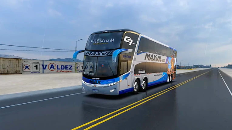 US Highway Bus drive 3D Game Image