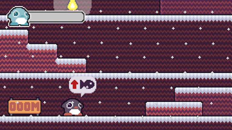 Penguin Peak Pocket Game screenshot
