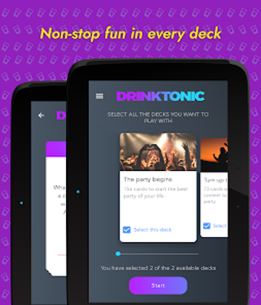 Drinktonic (drinking game) screenshot
