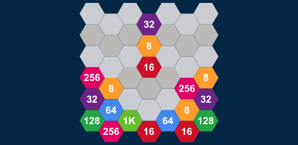 Games like Hexa Columns 2048 Puzzle: Drop n Merge Numbers