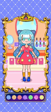 Princess coloring book drawing Image