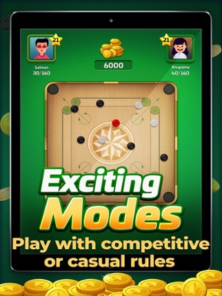 Carrom Gold : Game of Friends screenshot