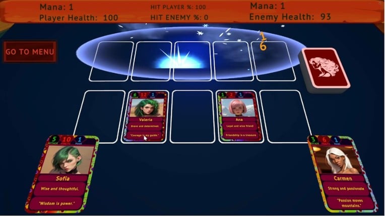 Girl Card Battle screenshot