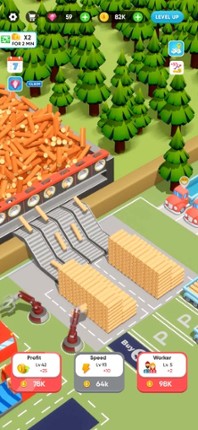 Idle Lumber Mill - Wood Game screenshot