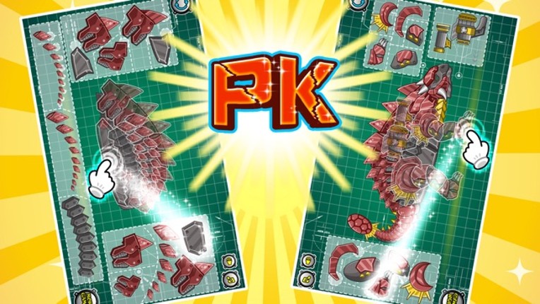 Steel Dino Toy:Mechanic Ankylosaurus-2 player game screenshot