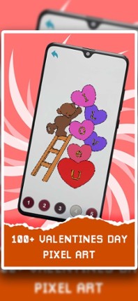 Valentines Pixel Coloring Book screenshot