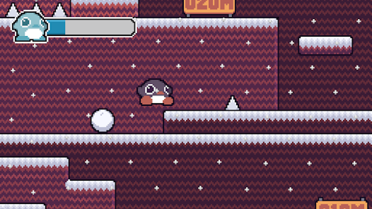 Penguin Peak Pocket Game screenshot