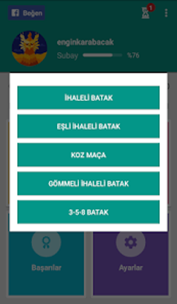 Batak - Tekli, Eşli, Koz Maça screenshot